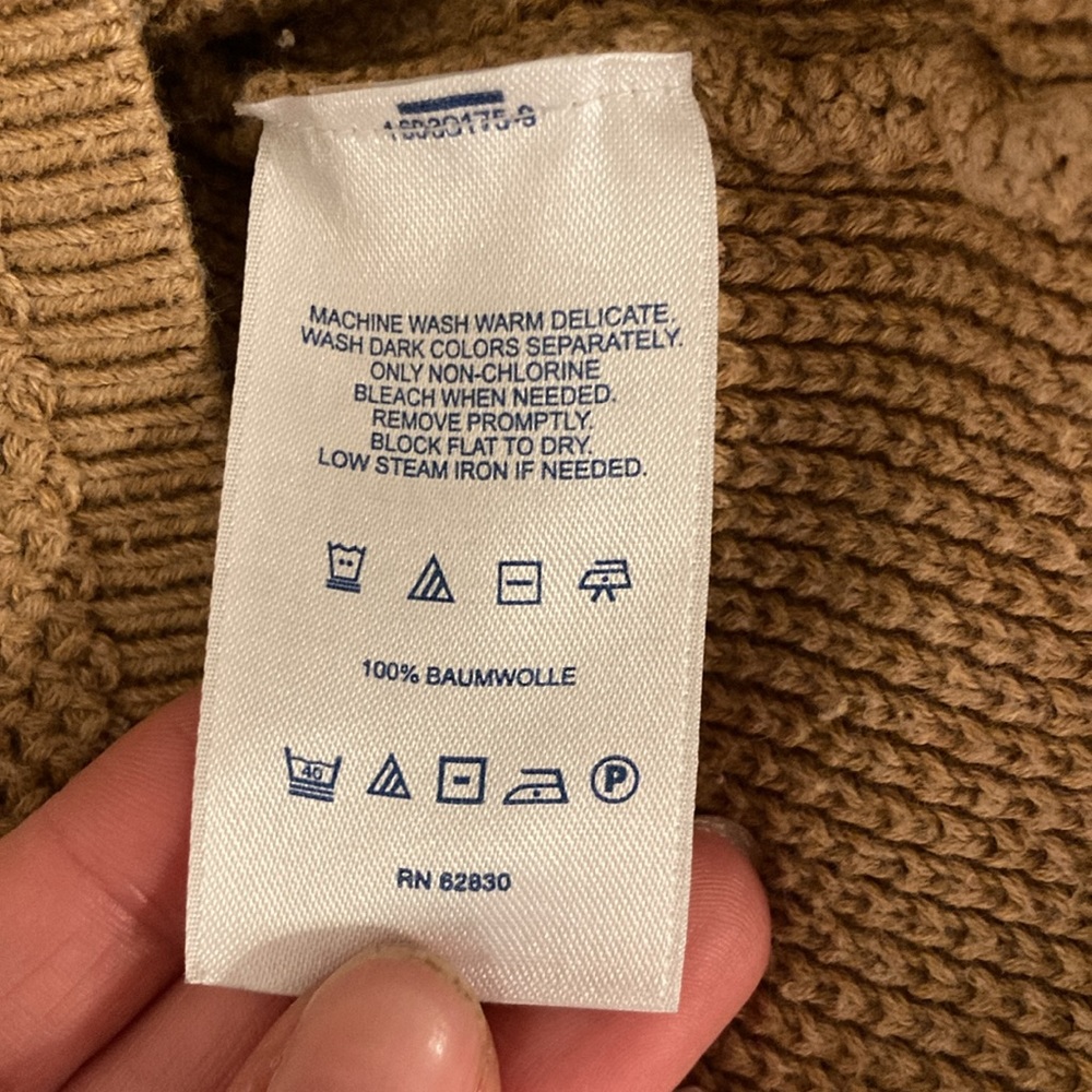 LANDS’ END Camel Pullover Tunic Sweater - Picture 5 of 6